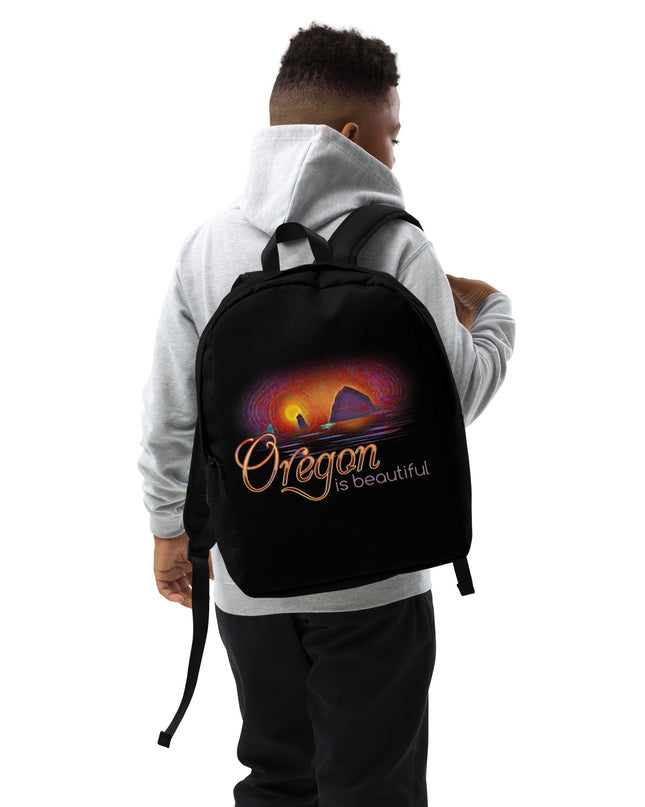 Oregon is Beautiful - Haystack Rock/2 - Minimalist Backpack