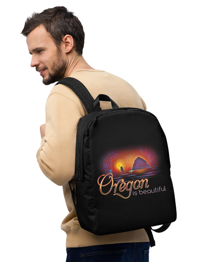 Oregon is Beautiful - Haystack Rock/2 - Minimalist Backpack