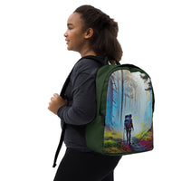 Thumbnail for Hiking the Oregon Woods - Digital Art - Minimalist Backpack