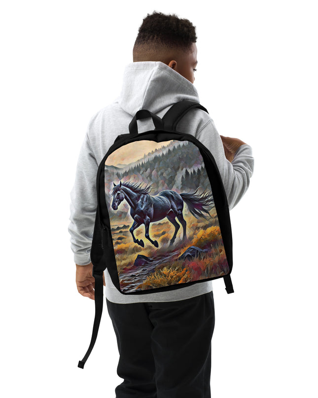 Oregon Running Horse - Digital Art - Minimalist Backpack