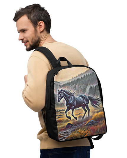 Oregon Running Horse - Digital Art - Minimalist Backpack