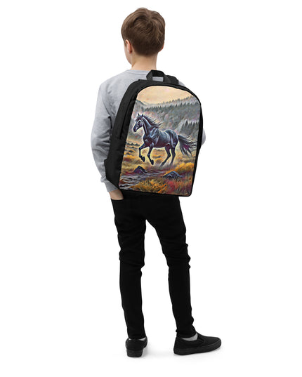 Oregon Running Horse - Digital Art - Minimalist Backpack