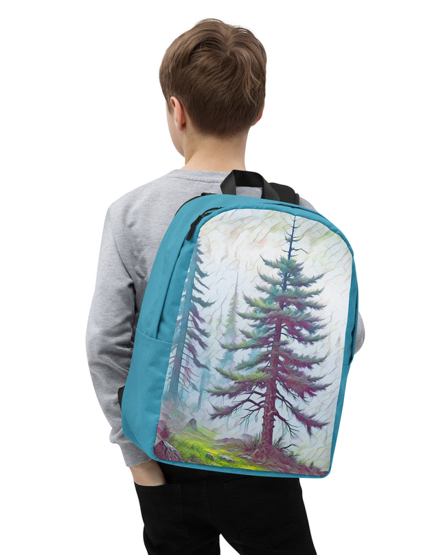 into the Oregon Woods - Digital Art - Minimalist Backpack