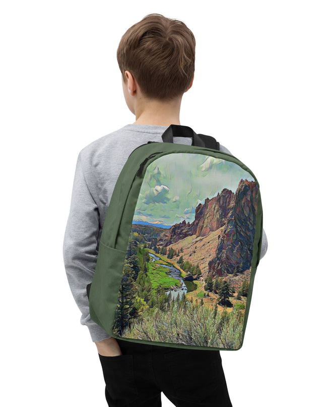 Smith Rock - Digital Art - Minimalist Backpack