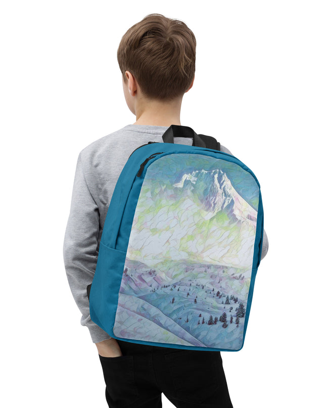 Mount Hood - Digital Art -  Minimalist Backpack