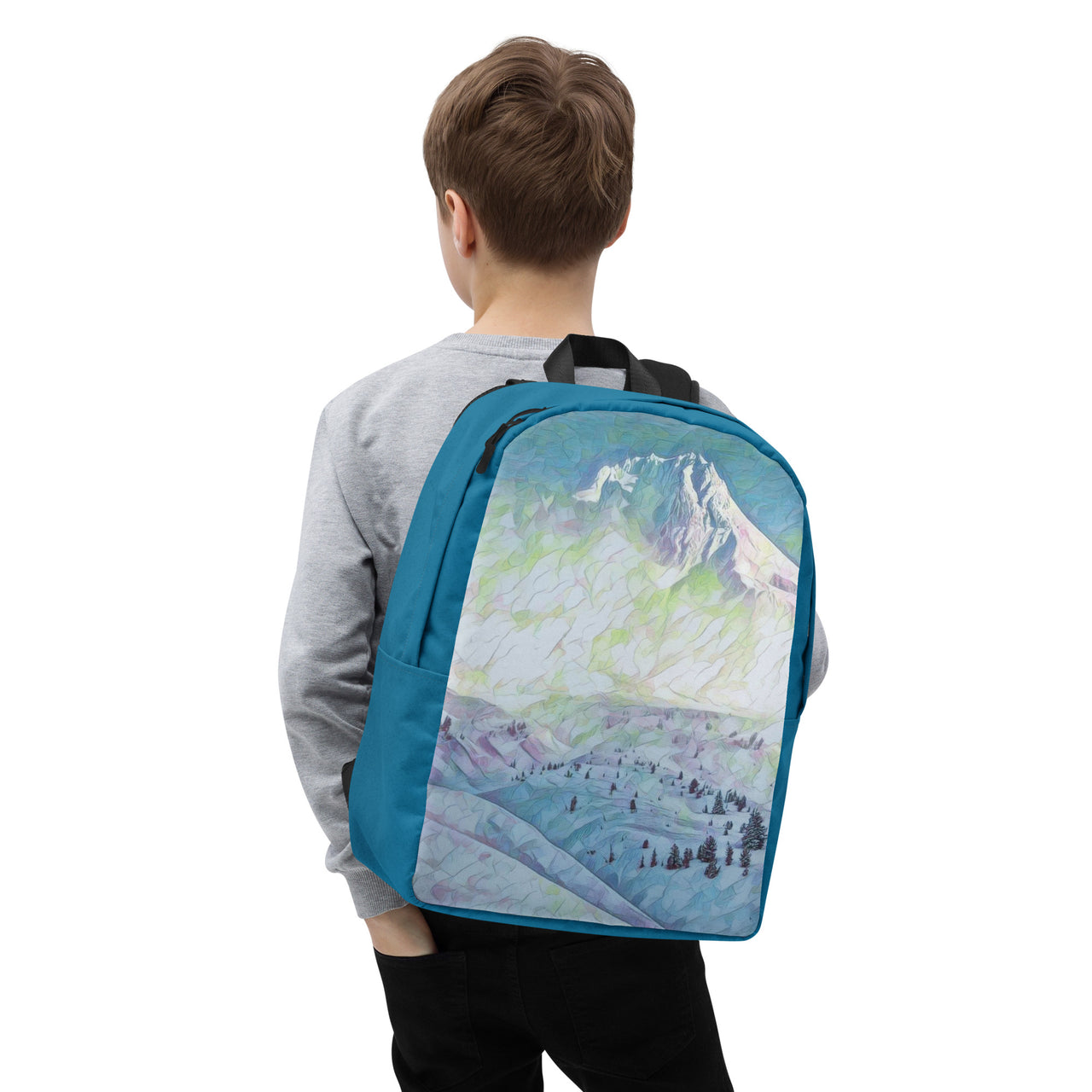 Mount Hood - Digital Art -  Minimalist Backpack