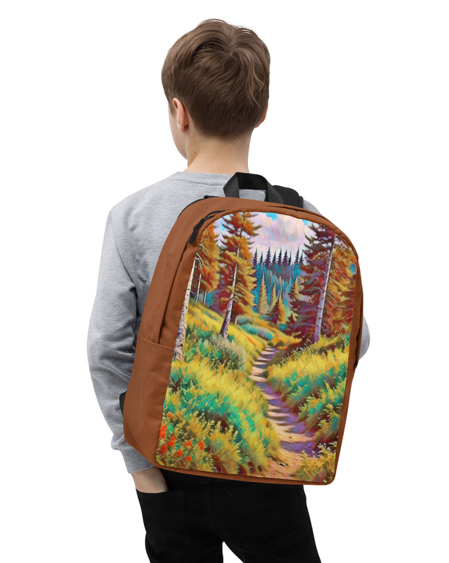 Autumn in Oregon - Digital Art - Minimalist Backpack