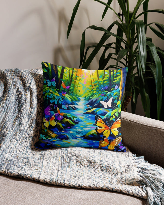Oregon Butterflies in the Forest - Premium Pillow