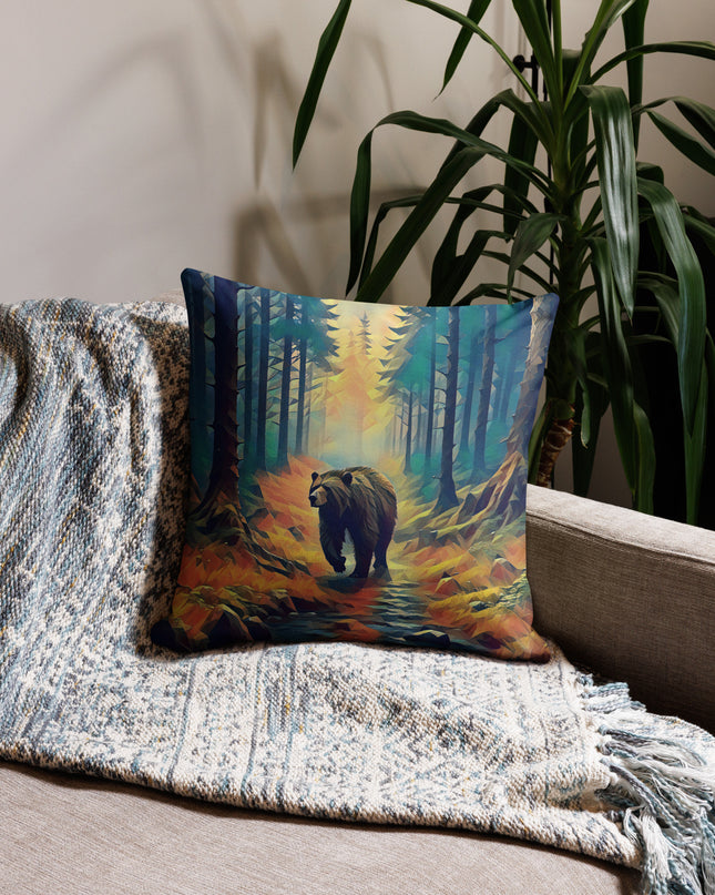 Bear in the Woods - Premium Pillow