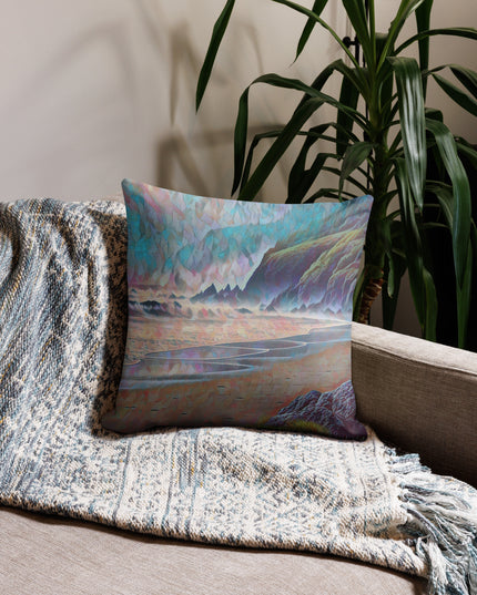 Oregon Ocean Beach - Premium Pillow