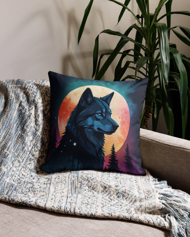 Lone Wolf - Premium Pillow