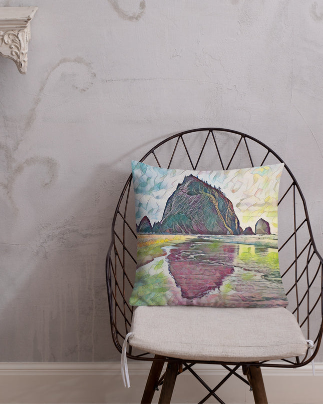 Haystack Rock - Premium Pillow