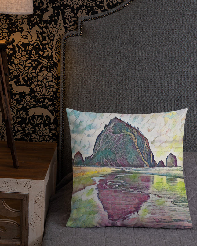 Haystack Rock - Premium Pillow