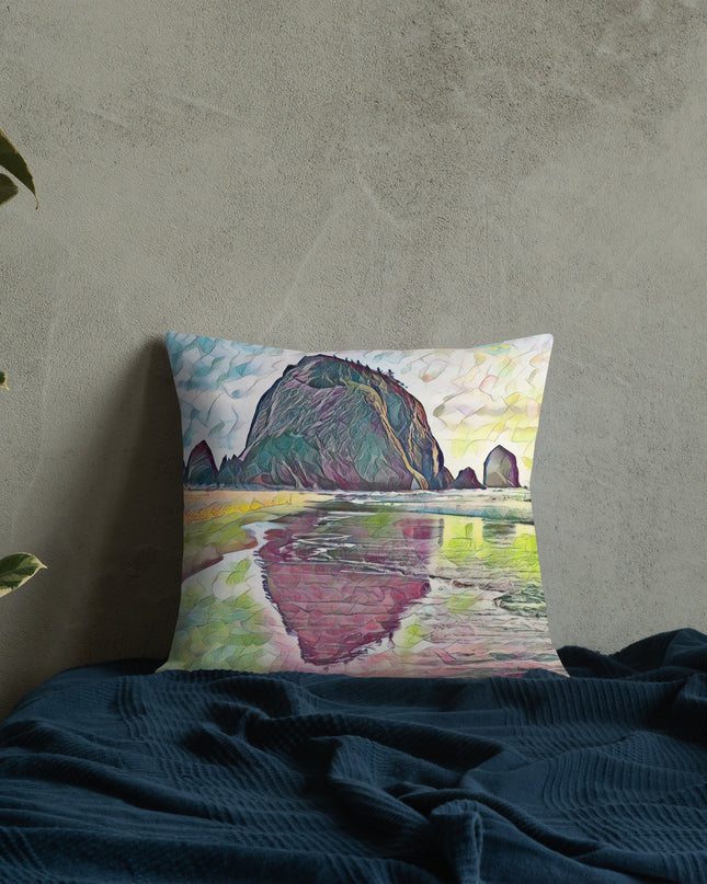 Haystack Rock - Premium Pillow