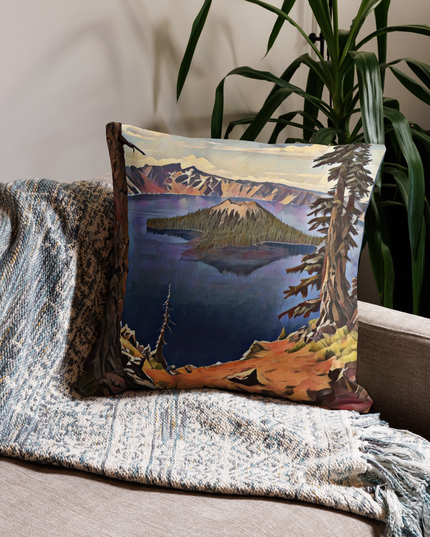 Crater Lake - Premium Pillow