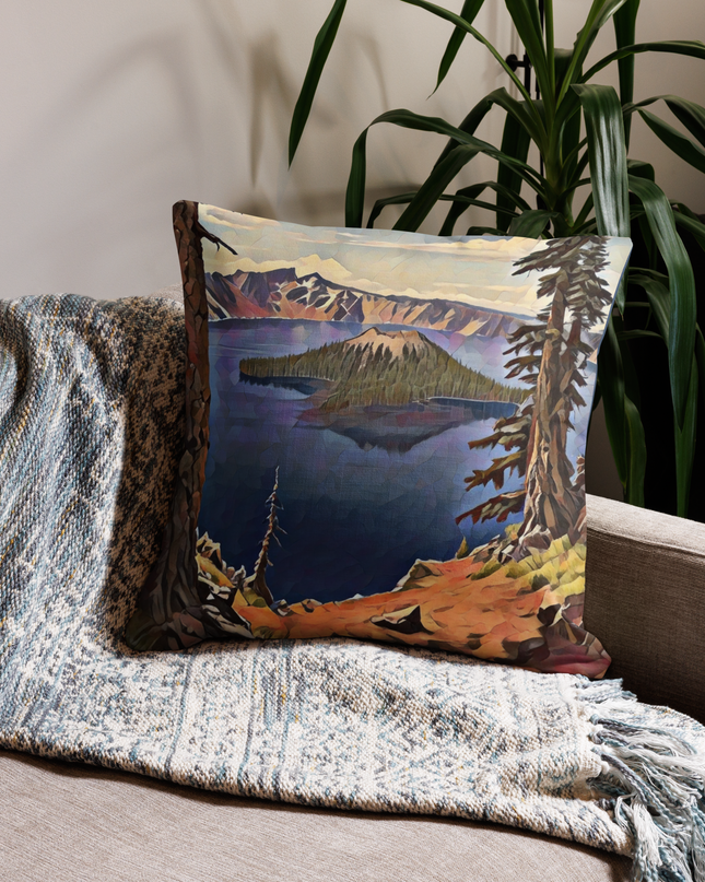 Crater Lake - Premium Pillow
