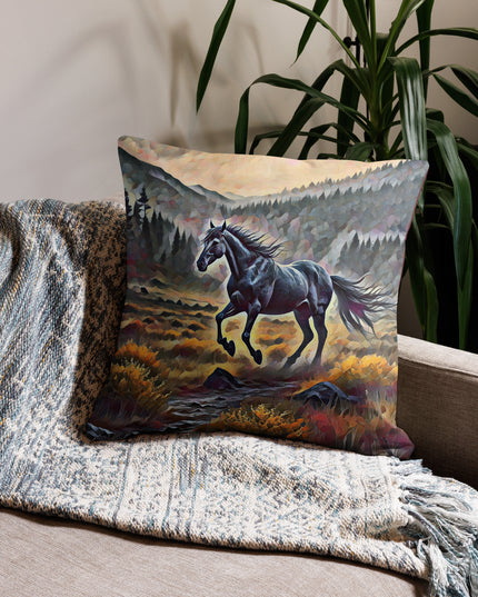 Oregon Running Horse - Premium Pillow