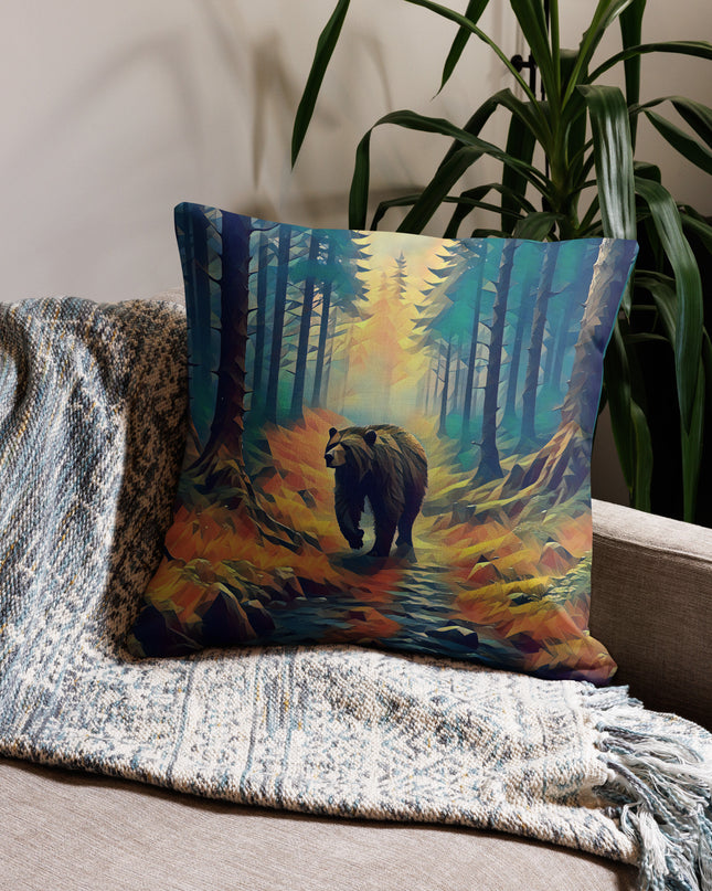 Bear in the Woods - Premium Pillow