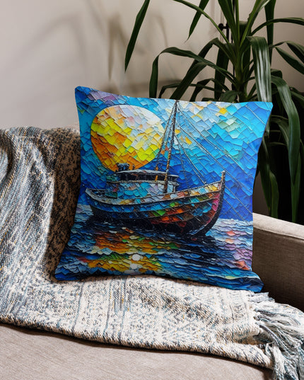 Moon Over Newport - Premium Pillow