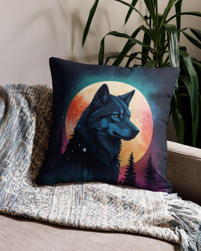 Lone Wolf - Premium Pillow