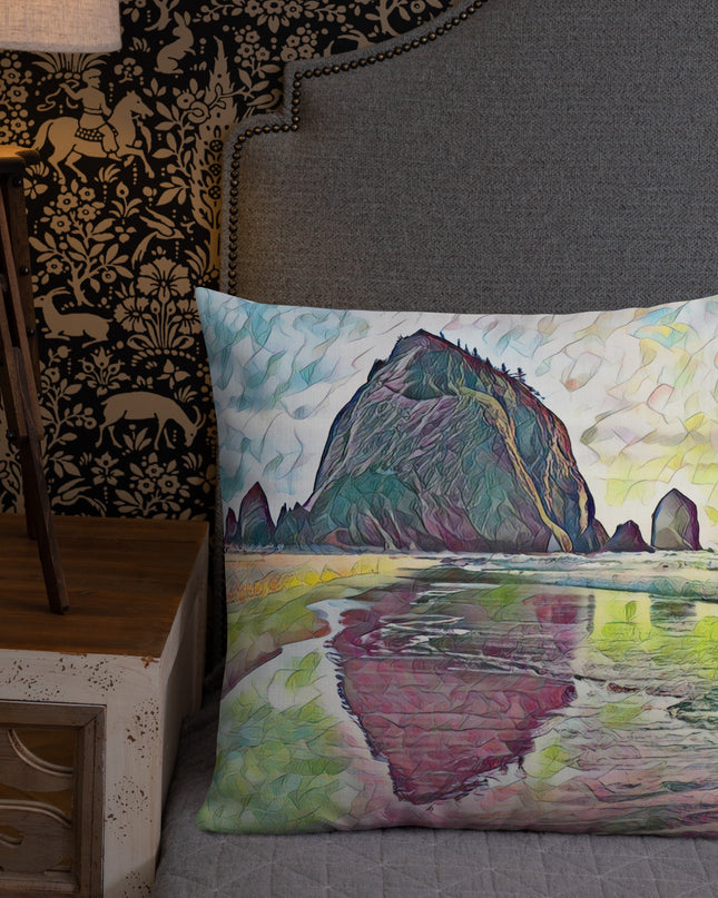 Haystack Rock - Premium Pillow