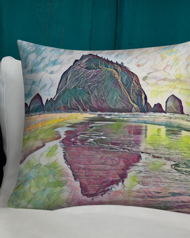 Haystack Rock - Premium Pillow