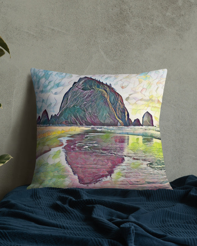 Haystack Rock - Premium Pillow