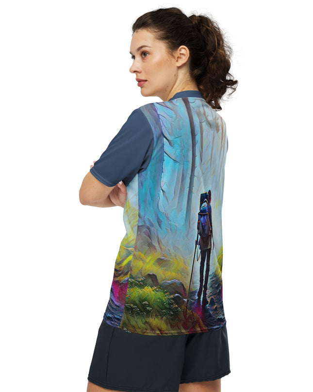 Oregon Hiker - Recycled unisex sports jersey