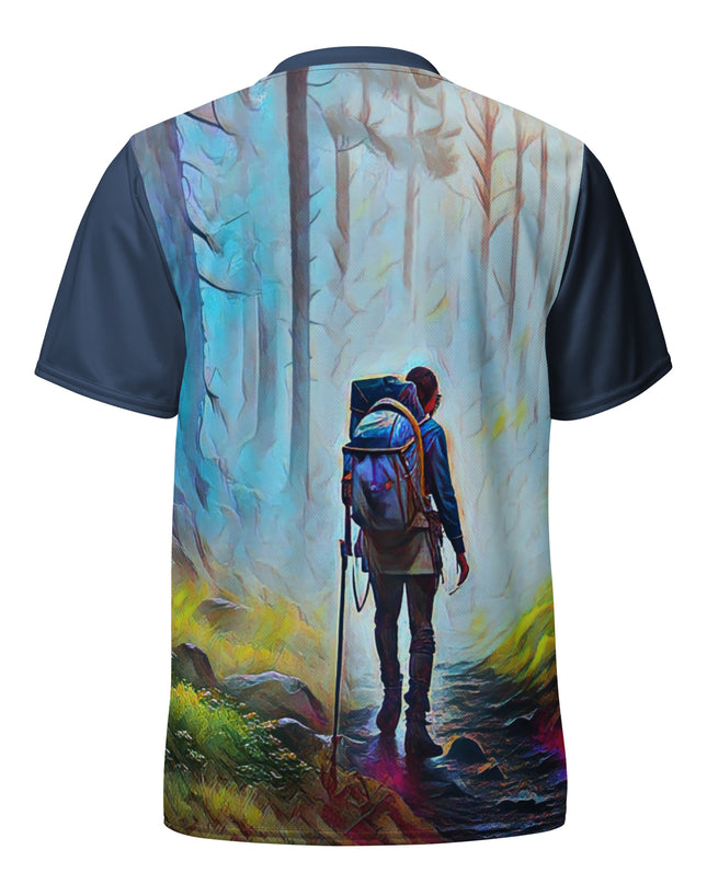 Oregon Hiker - Recycled unisex sports jersey
