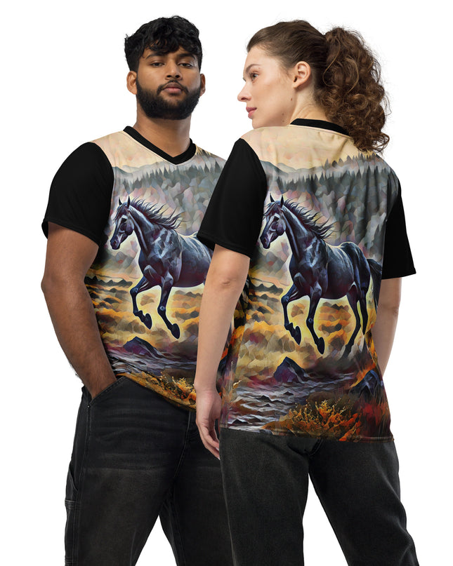 Oregon Horse Country - Recycled unisex sports jersey