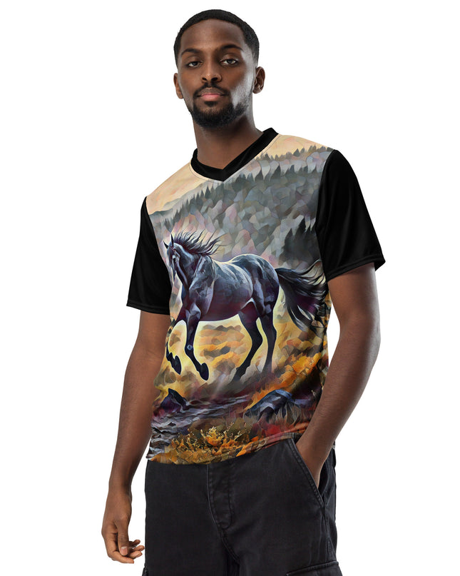 Oregon Horse Country - Recycled unisex sports jersey