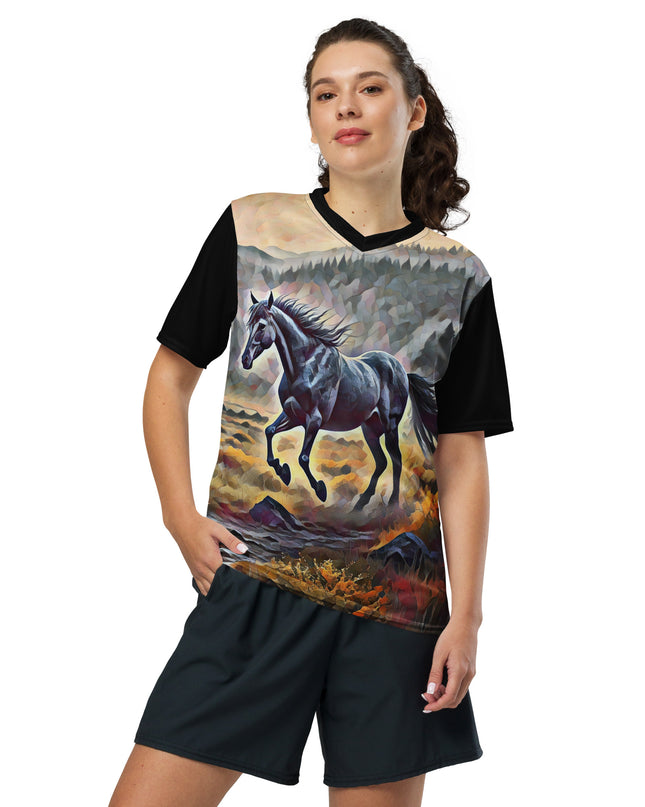 Oregon Horse Country - Recycled unisex sports jersey