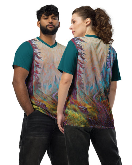 Oregon Trail - Recycled unisex sports jersey