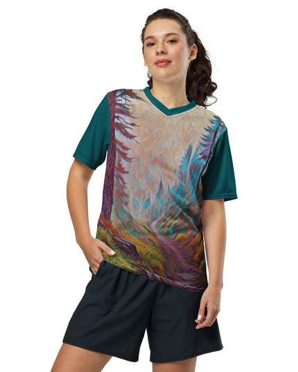 Oregon Trail - Recycled unisex sports jersey