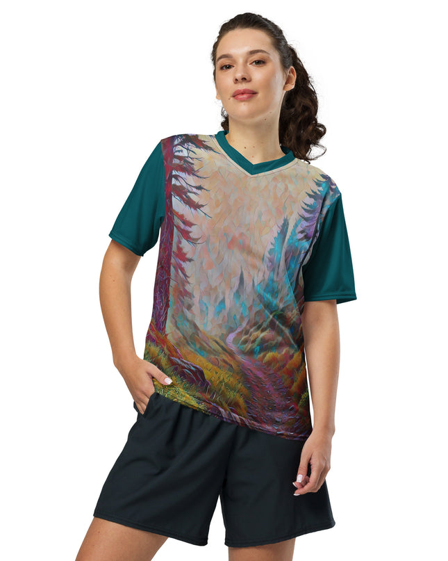 Oregon Trail - Recycled unisex sports jersey