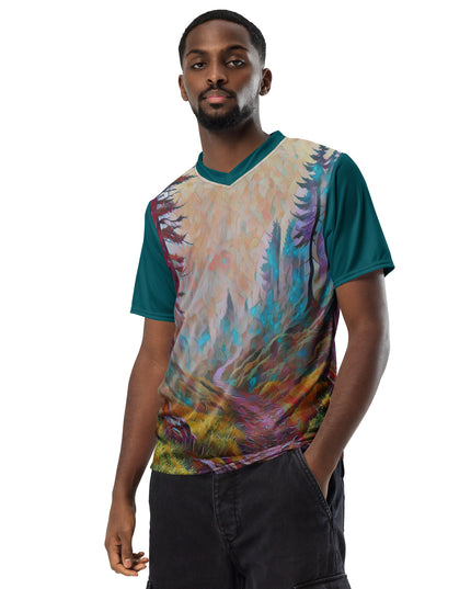 Oregon Trail - Recycled unisex sports jersey