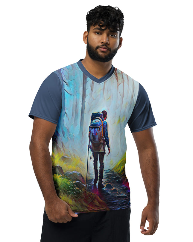 Oregon Hiker - Recycled unisex sports jersey