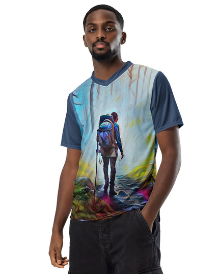 Oregon Hiker - Recycled unisex sports jersey