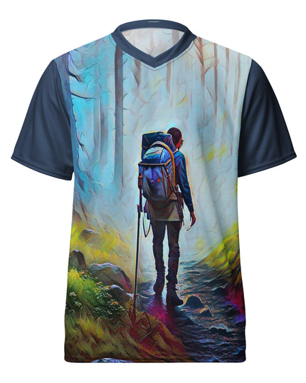 Oregon Hiker - Recycled unisex sports jersey
