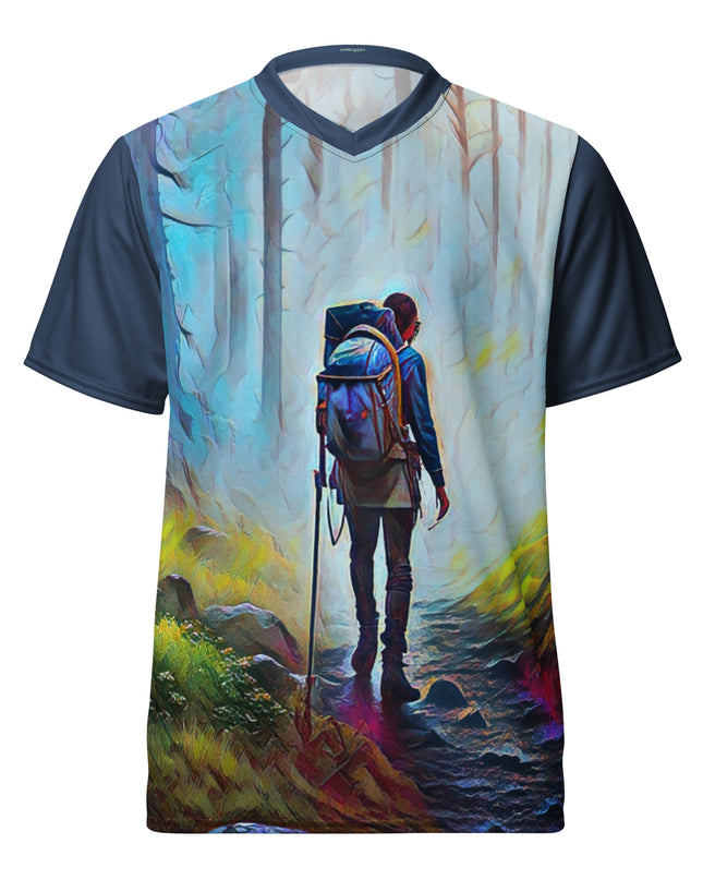 Oregon Hiker - Recycled unisex sports jersey
