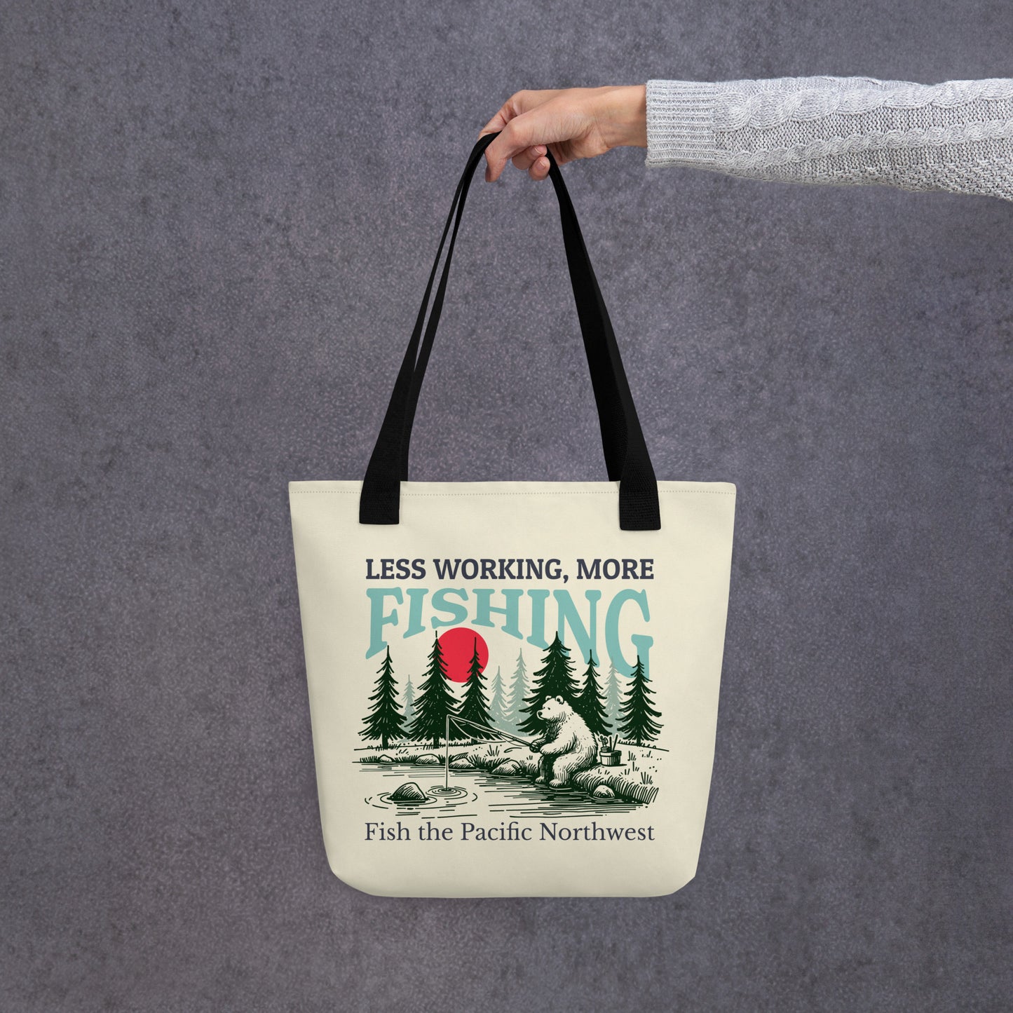 Less Working, More Fishing - Tote bag