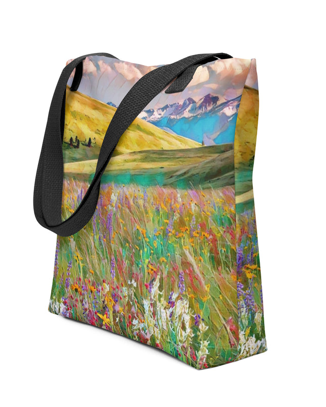 Oregon Wildflowers - Digital Art - Tote bag