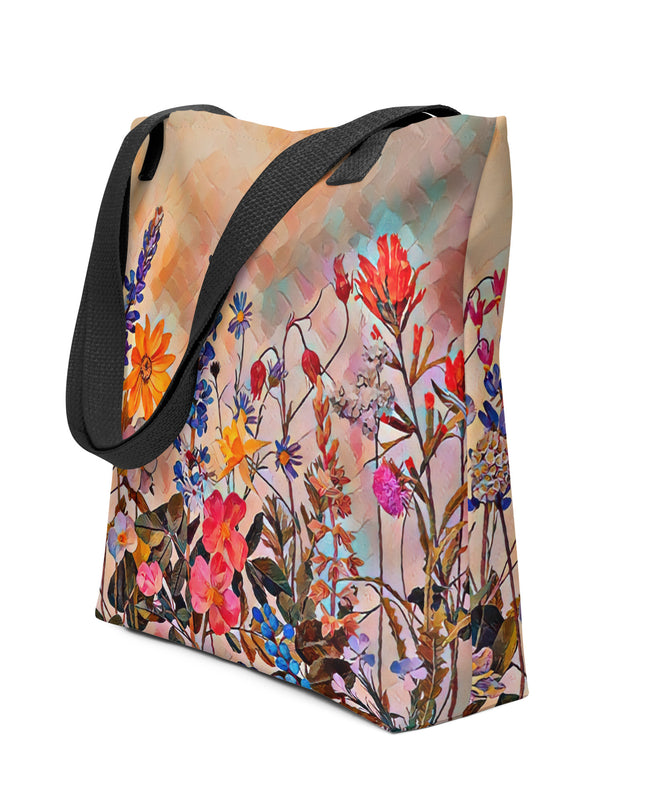 Oregon Wildflowers - Digital Art -Tote bag