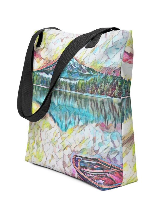 Trillium Lake - Digital Art -Tote bag