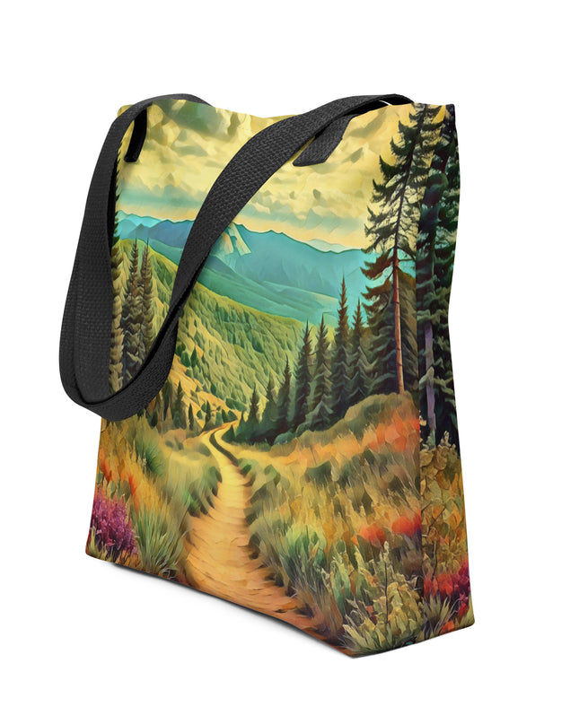 Hiking Oregon - Digital Art - Tote bag