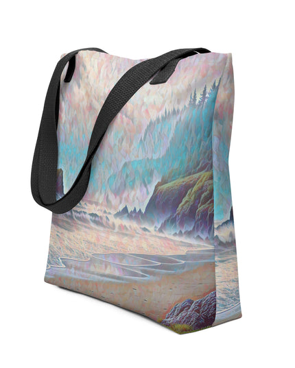 Oregon - Ocean Beach - Digital Art -Tote bag