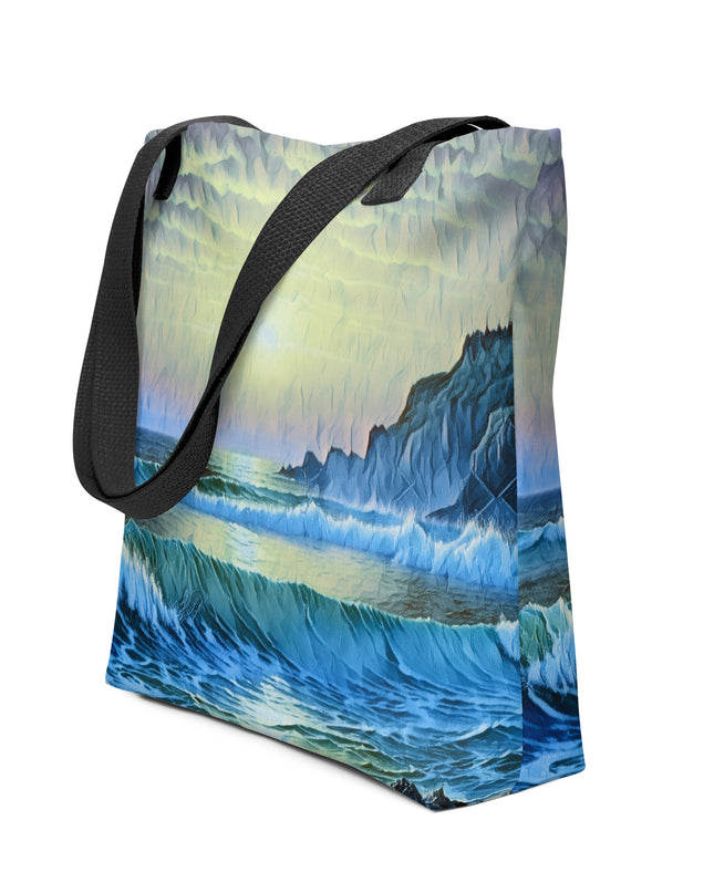 Oregon Coast Sunset/2 - Digital Art - Tote bag