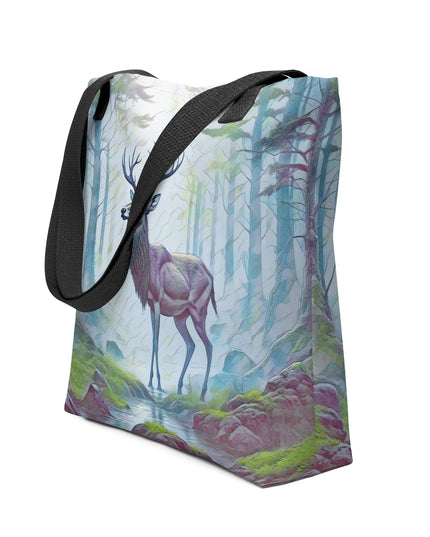 Oregon Deer in the Woods - Digital Art - Tote bag