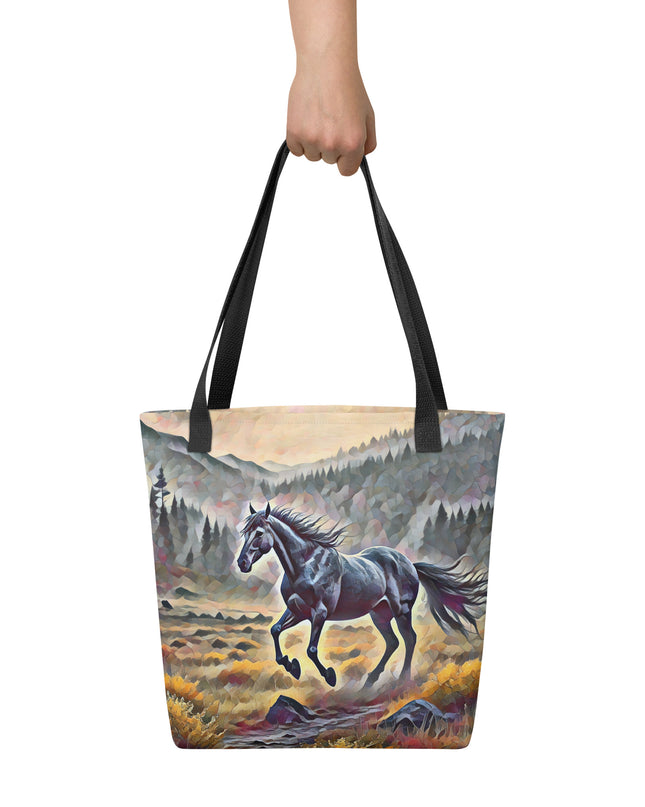 Oregon Running Horse - Digital Art - Tote bag