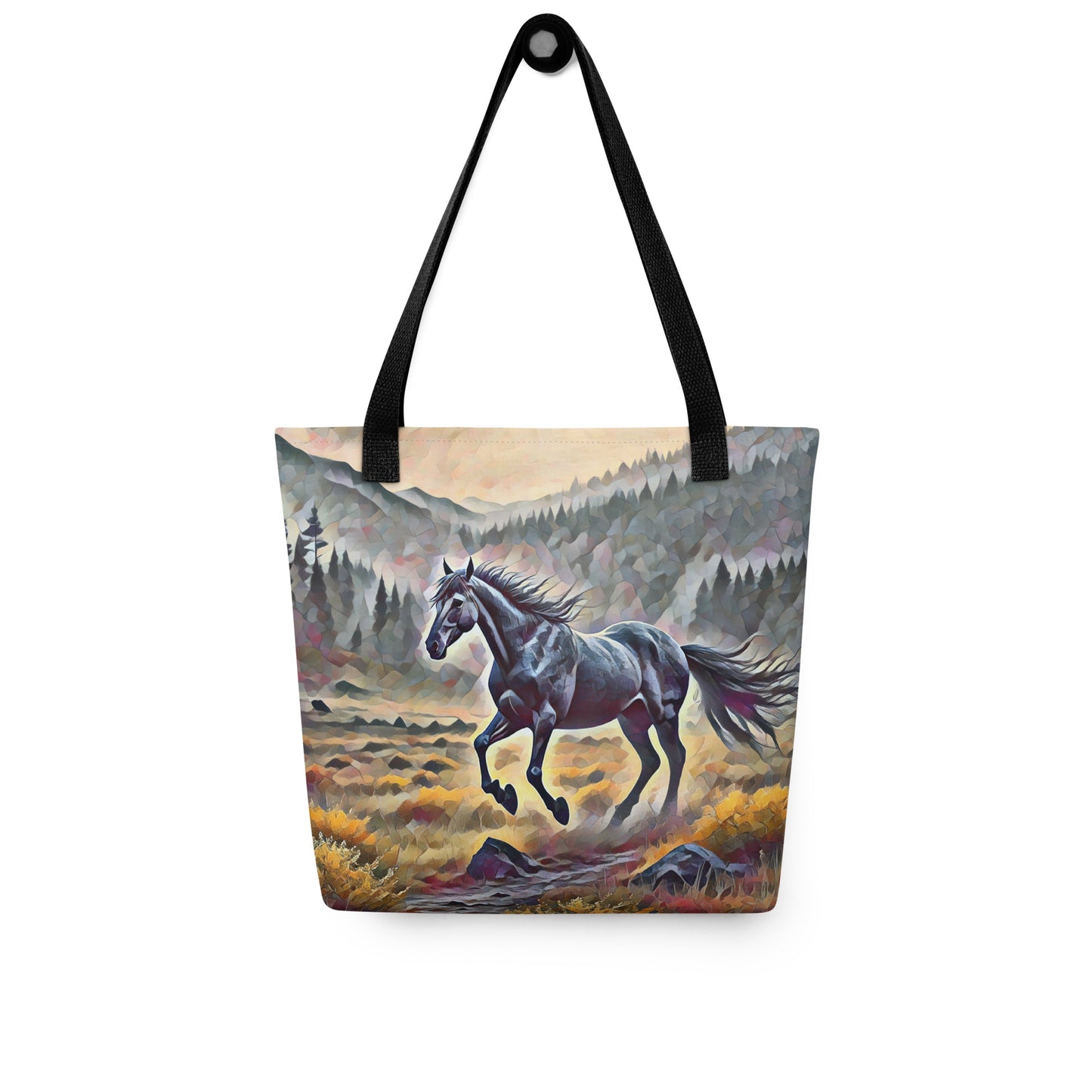 Oregon Running Horse - Digital Art - Tote bag